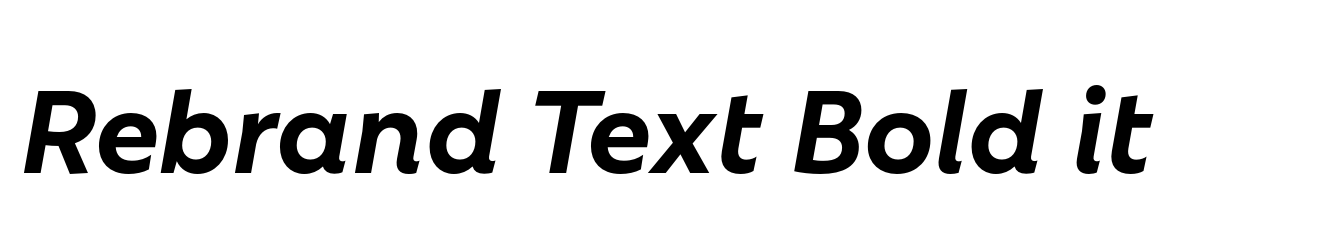 Rebrand Text Bold it